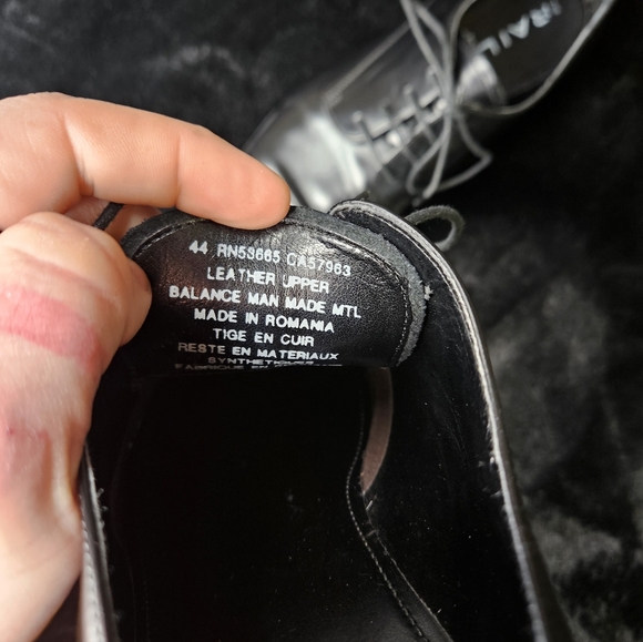 Mens The Rail Plain Toe Derby Shoe Size 10 - Picture 6 of 6